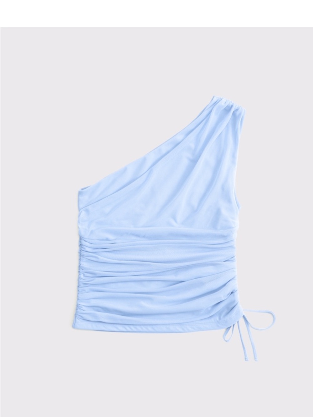 Abercrombie One-Shoulder Ruched Light Blue Women’s Top XS